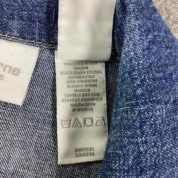 1990’s Liz Claiborne Denim Chore Three Pocket Jean Jacket Women's Small - Picture 10 of 14